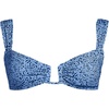 image:imageLands End Womens Rectangular Wire Bikini TopCloud BlueNavy Ditsy Lilies