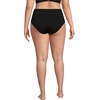 image:imageLands End Womens Ribbed Smoothing High Waisted Bikini BottomsBlack