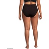 image:imageLands End Womens Ribbed Smoothing High Waisted Bikini BottomsBrown Leopard