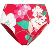 image:imageLands End Womens Ribbed Smoothing High Waisted Bikini BottomsCoral Rose Lilies