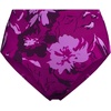 image:imageLands End Womens Ribbed Smoothing High Waisted Bikini BottomsCrimson Rose Abstract Floral