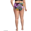 image:imageLands End Womens Ribbed Smoothing High Waisted Bikini BottomsDark Wine Multi Floral Blooms