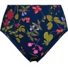 image:imageLands End Womens Ribbed Smoothing High Waisted Bikini BottomsDeep Sea Multi Garden Floral