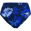 image:imageLands End Womens Ribbed Smoothing High Waisted Bikini BottomsDeep Sea Navy Abstract Floral