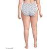 image:imageLands End Womens Ribbed Smoothing High Waisted Bikini BottomsDusk Sky Cherry Stripe