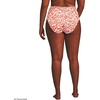 image:imageLands End Womens Ribbed Smoothing High Waisted Bikini BottomsOrange Mini Tropic Leaves