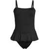 image:imageLands End Womens Ruffle Bandeau SwimsuitBlack