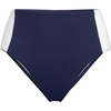 image:imageLands End Womens Seamed High Waisted Bikini BottomsDeep Sea NavyWhite