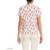 image:imageLands End Womens Short Sleeve Lightweight Jersey Button Pintuck TopIvory Mini Poppy Floral