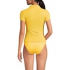 image:imageLands End Womens Short Sleeve Pique Johnny Collar UPF 50 Rash GuardBright Lemon