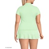 image:imageLands End Womens Short Sleeve Pique Johnny Collar UPF 50 Rash GuardIcy MintWhite