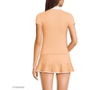 image:imageLands End Womens Short Sleeve Pique Johnny Collar UPF 50 Rash GuardOrange MistWhite