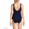 image:imageLands End Womens Side Tie Wrap SwimsuitDeep Sea Navy
