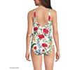 image:imageLands End Womens Side Tie Wrap SwimsuitEgretExploded Poppy Floral