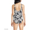 image:imageLands End Womens Side Tie Wrap SwimsuitFloral MedleyBlack Border