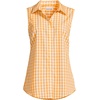 image:imageLands End Womens Sleeveless No Iron ShirtSweet Mango Gingham