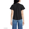 image:imageLands End Womens Slub Short Sleeve Notch Neck TopBlack
