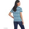 image:imageLands End Womens Supima Crew Neck TShirtBaltic TealBlue Bold Stripe