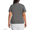 image:imageLands End Womens Supima Crew Neck TShirtCharcoal Heather