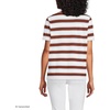 image:imageLands End Womens Supima Crew Neck TShirtEarthen Clay Sail Stripes