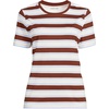 image:imageLands End Womens Supima Crew Neck TShirtEarthen Clay Sail Stripes