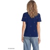 image:imageLands End Womens Supima Crew Neck TShirtFootball EmbroideryNavy