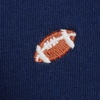 image:imageLands End Womens Supima Crew Neck TShirtFootball EmbroideryNavy