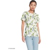 image:imageLands End Womens Supima Crew Neck TShirtIvoryBlue Blooms