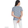 image:imageLands End Womens Supima Crew Neck TShirtNavyClear Blue Ditsy Floral