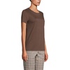 image:imageLands End Womens Supima Crew Neck TShirtRich Coffee