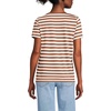 image:imageLands End Womens Supima Crew Neck TShirtRich Ginger Even Stripe