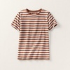 image:imageLands End Womens Supima Crew Neck TShirtRich Ginger Even Stripe