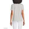 image:imageLands End Womens Supima Crew Neck TShirtSage Micro Stripe