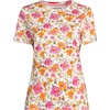image:imageLands End Womens Supima Crew Neck TShirtWhite Multi Painted Blooms