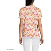 image:imageLands End Womens Supima Crew Neck TShirtWhite Multi Painted Blooms