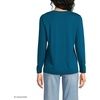 image:imageLands End Womens Supima Long Sleeve Crew TeeBaltic Teal