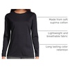 image:imageLands End Womens Supima Long Sleeve Crew TeeBlack