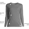 image:imageLands End Womens Supima Long Sleeve Crew TeeCharcoal Heather