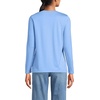 image:imageLands End Womens Supima Long Sleeve Crew TeeClear Blue Sky
