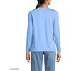 image:imageLands End Womens Supima Long Sleeve Crew TeeClear Blue Sky