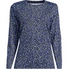 image:imageLands End Womens Supima Long Sleeve Crew TeeClear BlueNavy Ditsy Floral