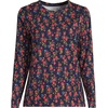 image:imageLands End Womens Supima Long Sleeve Crew TeeDeep Sea Mini Poppy Floral