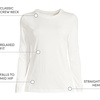 image:imageLands End Womens Supima Long Sleeve Crew TeeIvory