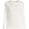 image:imageLands End Womens Supima Long Sleeve Crew TeeIvory