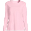 image:imageLands End Womens Supima Long Sleeve Crew TeeLight Rose Pink