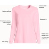 image:imageLands End Womens Supima Long Sleeve Crew TeeLight Rose Pink