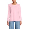 image:imageLands End Womens Supima Long Sleeve Crew TeeLight Rose Pink