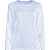 image:imageLands End Womens Supima Long Sleeve Crew TeeLight Sea Blue Micro Stripe