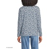 image:imageLands End Womens Supima Long Sleeve Crew TeeNavyClear Blue Ditsy Floral
