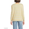 image:imageLands End Womens Supima Long Sleeve Crew TeePale Sunbeam Multi Stripe